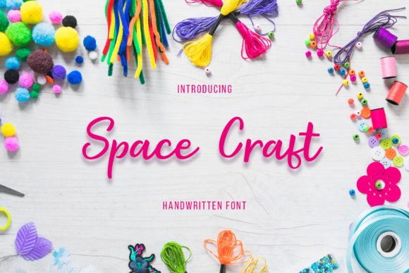 Space Craft Font Poster 1