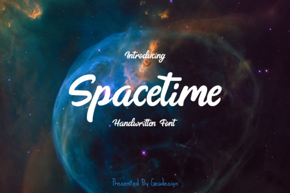 Spacetime Font Poster 1