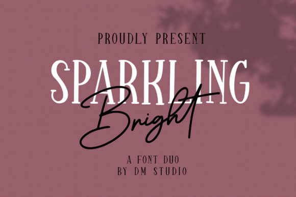 Sparkling Bright Duo Font Poster 1