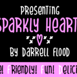 Sparkly Hearts Font Poster 1
