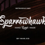 Sparrowhawk Script Font Poster 1