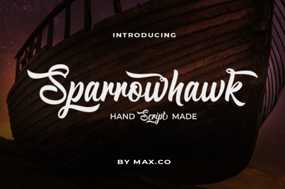 Sparrowhawk Script Font Poster 1