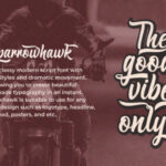 Sparrowhawk Script Font Poster 5