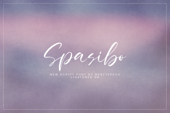 Spasibo Font Poster 1