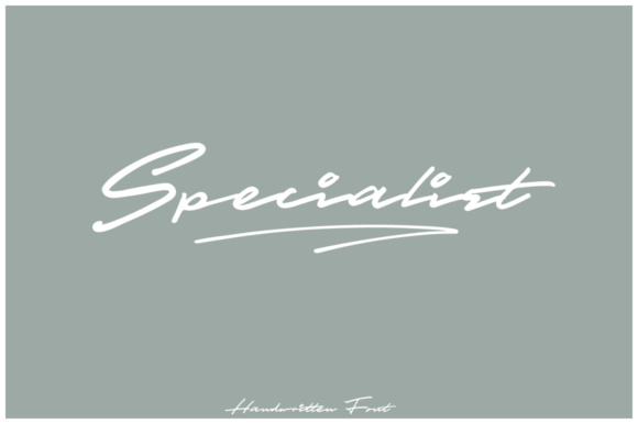 Specialist Font Poster 1