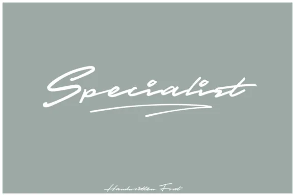 Specialist Font Specialist Font Poster 1