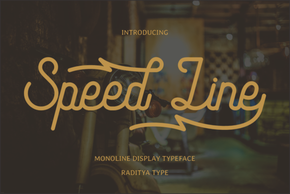 Speed Line Font