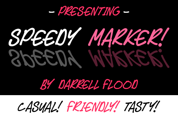 Speedy Marker Font Poster 1