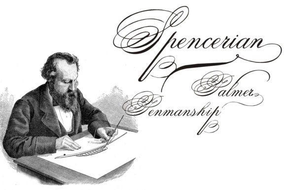 Spencerian Palmer Font Poster 1