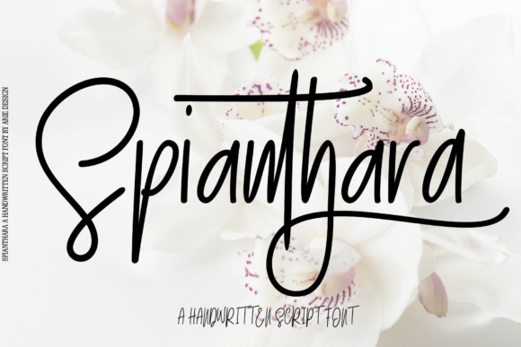 Spianthara Script Font Poster 1