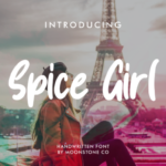 Spice Girl Font Poster 1