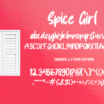 Spice Girl Font Poster 7