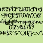 Spicy Margarita Font Poster 2