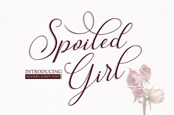 Spoiled Girl Font Poster 1