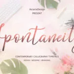 Spontaneity Font Poster 1