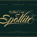 Spotlite Font Poster 1