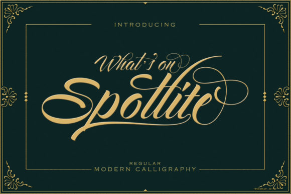 Spotlite Font Poster 1