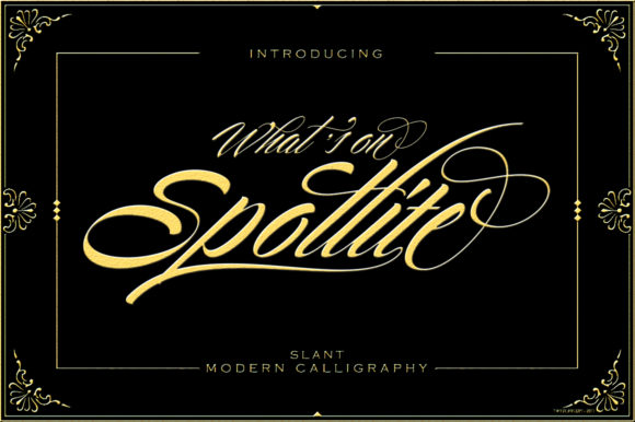 Spotlite Slant Font