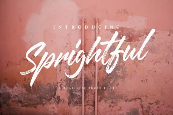 Sprightful Font Sprightful Font Poster 1