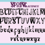 Spring Font Poster 6