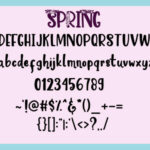Spring Font Poster 8