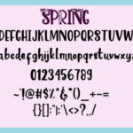 Spring Font Poster 8