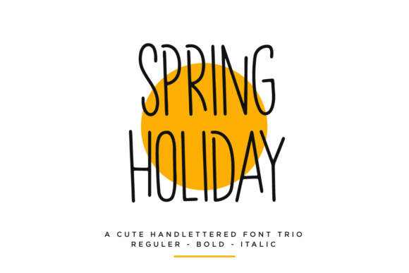 Spring Holiday Font Poster 1