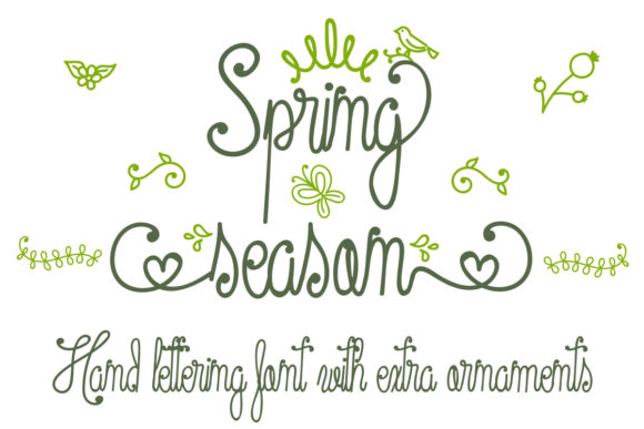 Spring Season Font Poster 1