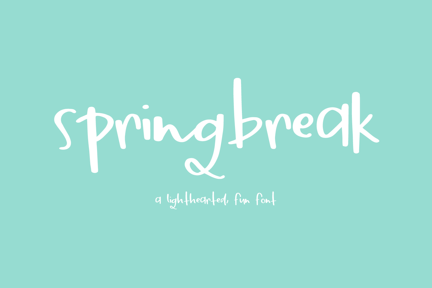 Springbreak Font Poster 1