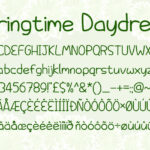 Springtime Daydream Font Poster 2