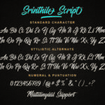 Srinthile Script Font Poster 4