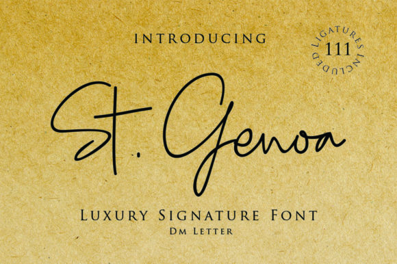 St. Genoa Font Poster 1