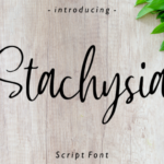Stachysia Font Poster 1