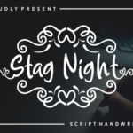 Stag Night Font Poster 1
