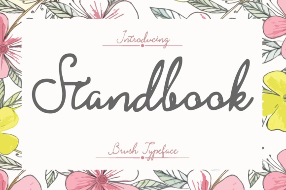 Stand Book Font Poster 1