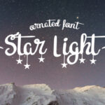 Star Light Font Poster 1