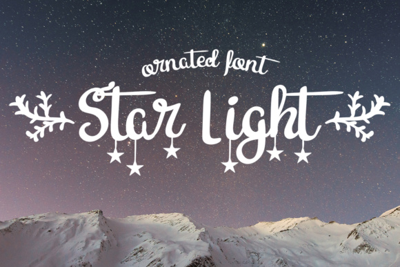 Star Light Font Poster 1