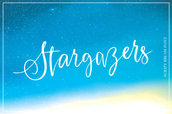 Stargazers Font Poster 1