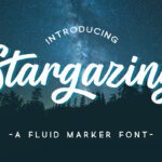 Stargazing Font Poster 1