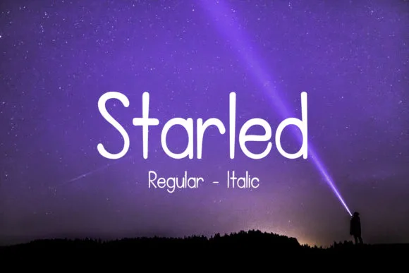 Starled Font Starled Font Poster 1