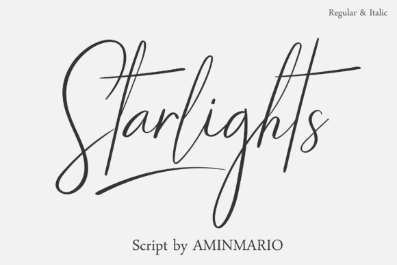Starlights Font Poster 1
