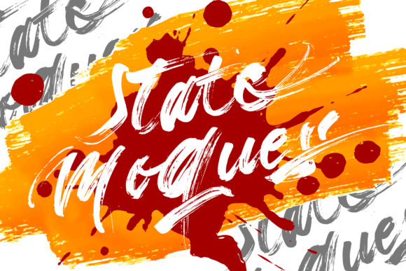 State Moques Font Poster 1