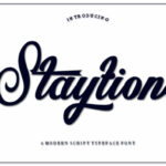 Staytion Script Font Poster 1