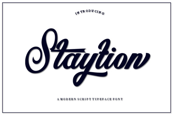 Staytion Script Font