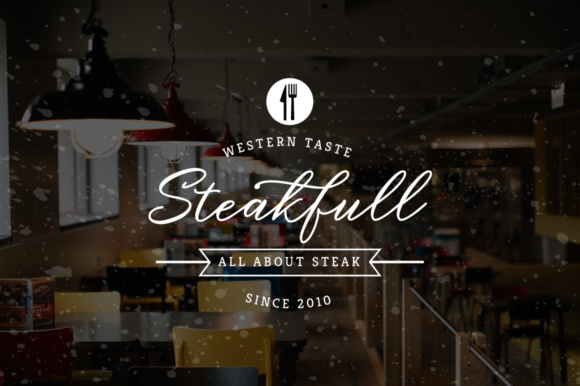 Steakfull Script Font Poster 1