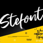 Stefont Font Poster 1