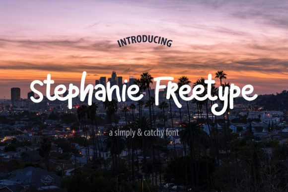 Stephanie Freetype Font Poster 1