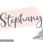 Stephany Font Poster 1