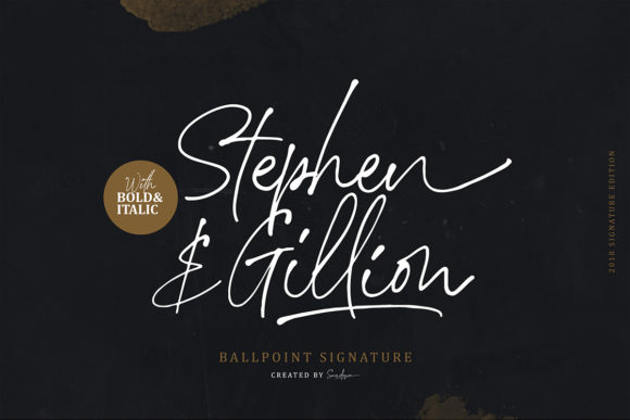Stephen & Gillion Font Poster 1