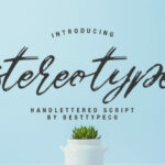 Stereotype Font Poster 1